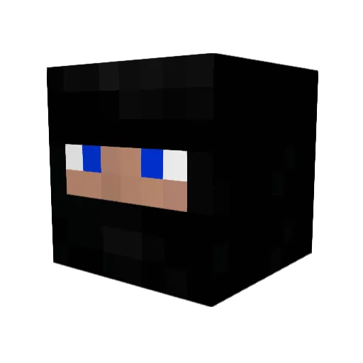 NinjaTheDude Minecraft avatar head, 3D render