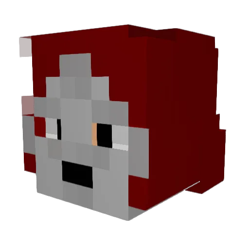 NinjaTorren Minecraft avatar head, 3D render