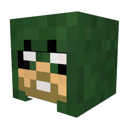 NinjaUltimate Minecraft avatar head, 3D render