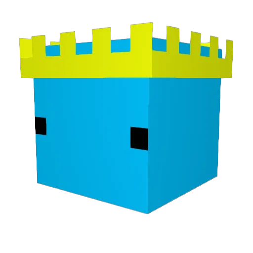 NinjaVega Minecraft avatar head, 3D render