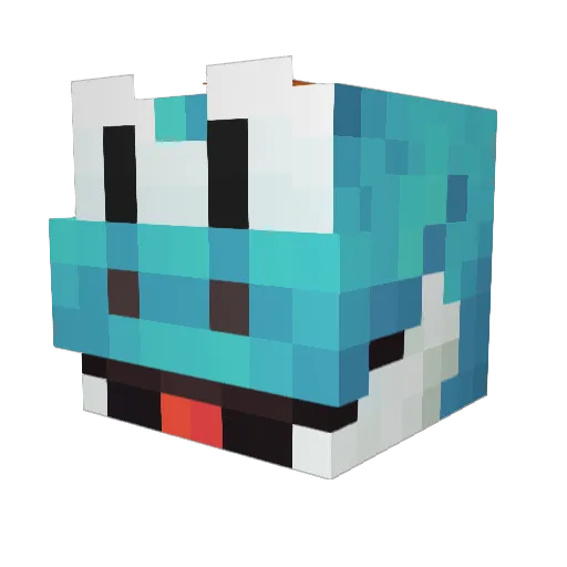 NinjaYoshi94 Minecraft avatar head, 3D render