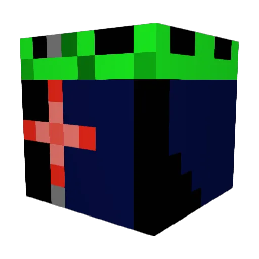 Ninja_Brine Minecraft avatar head, 3D render
