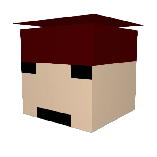 Ninja_Larry Minecraft avatar head, 3D render