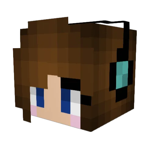 Ninja_Sisters Minecraft avatar head, 3D render