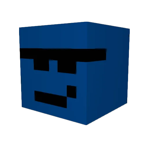 Ninja_harp Minecraft avatar head, 3D render