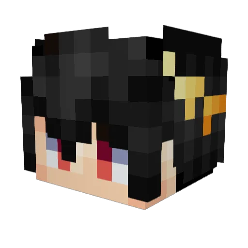 Ninjaboyturbo Minecraft avatar head, 3D render