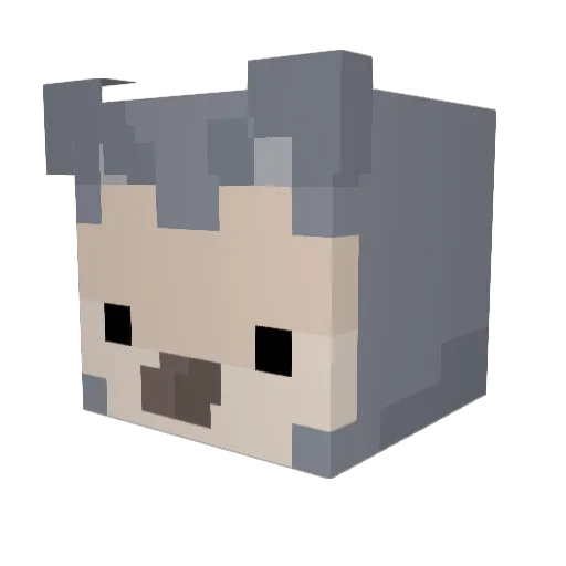 Ninjack432 Minecraft avatar head, 3D render