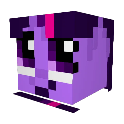 Ninjackal Minecraft avatar head, 3D render