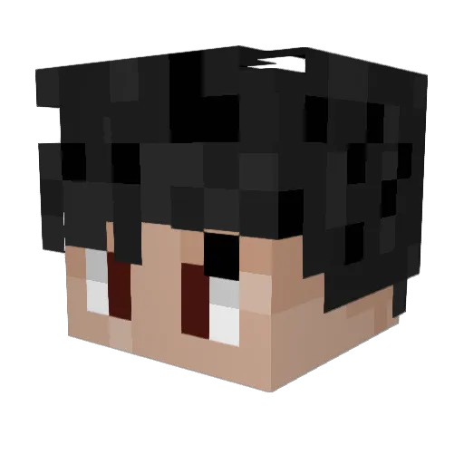 Ninjacker22 Minecraft avatar head, 3D render
