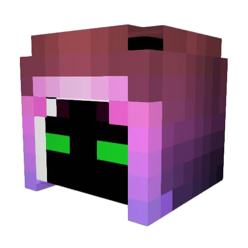 Ninjacow27 Minecraft avatar head, 3D render
