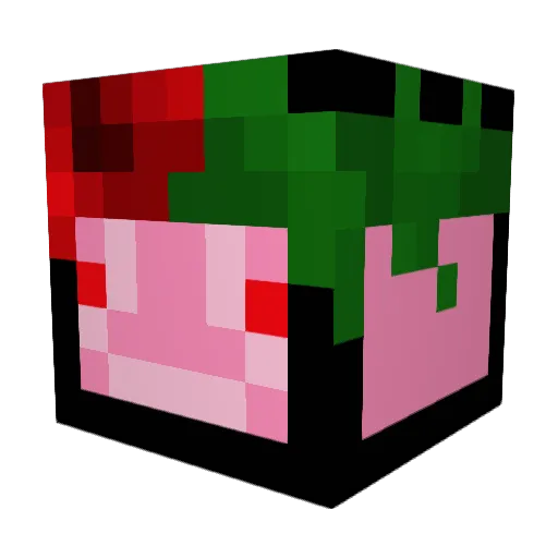 Ninjafor1 Minecraft avatar head, 3D render