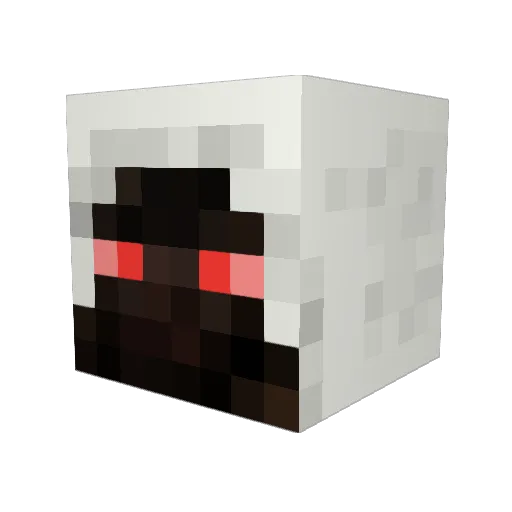 Ninjafred Minecraft avatar head, 3D render