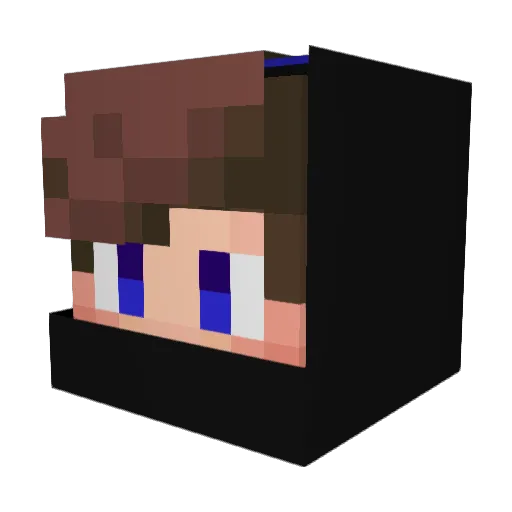 NinjagamesYT207 Minecraft avatar head, 3D render