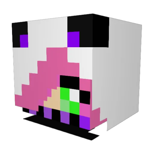 Ninjagirl570 Minecraft avatar head, 3D render