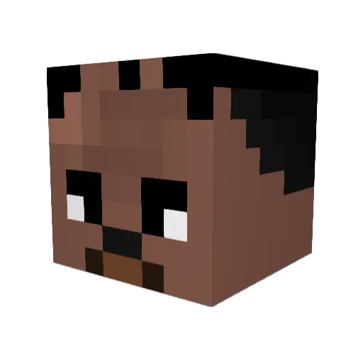 NinjagoRosa Minecraft avatar head, 3D render