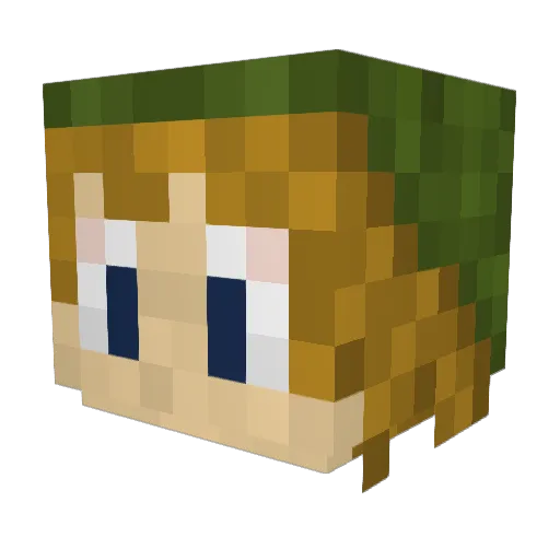 Ninjajonthe Minecraft avatar head, 3D render