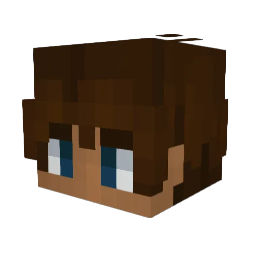 Ninjajump12 Minecraft avatar head, 3D render