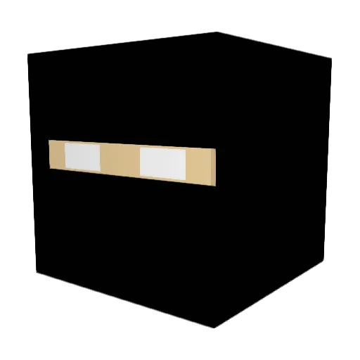 Ninjakaden08 Minecraft avatar head, 3D render