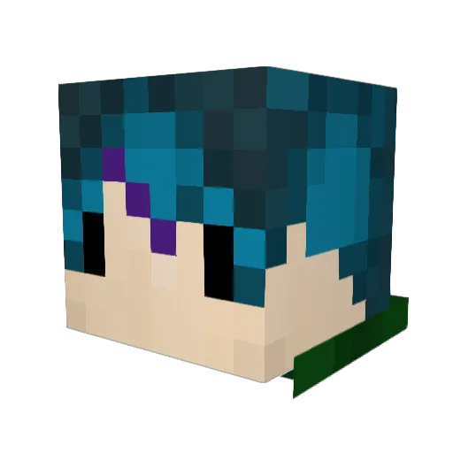 Ninjalegend64 Minecraft avatar head, 3D render