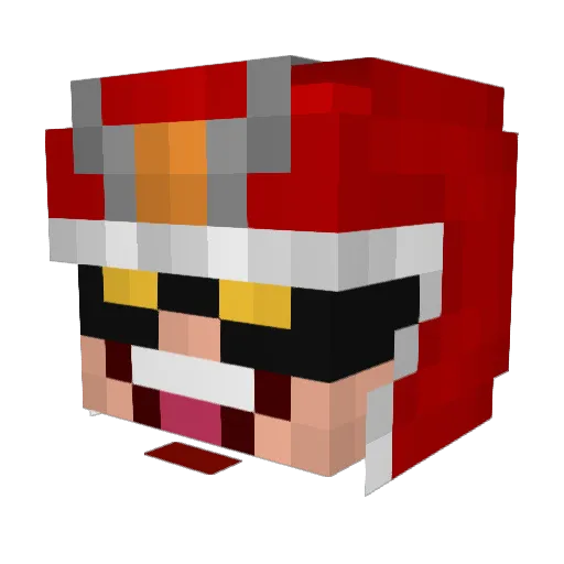 Ninjamonkeybos Minecraft avatar head, 3D render