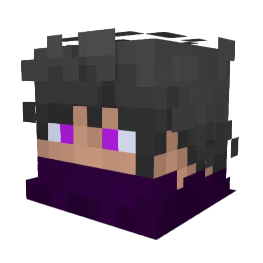 Ninjamuffin7 Minecraft avatar head, 3D render