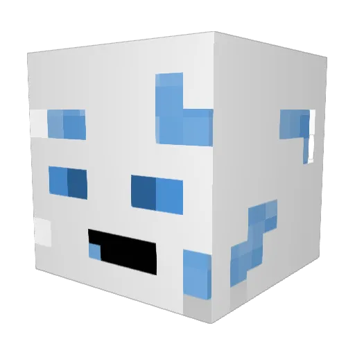 Ninjanos Minecraft avatar head, 3D render
