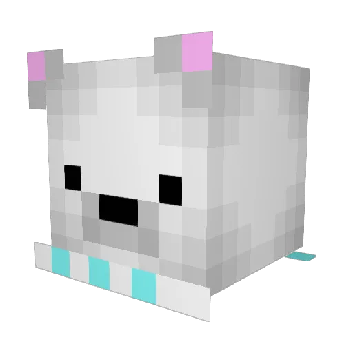 Ninjapolarbear Minecraft avatar head, 3D render