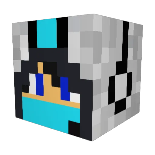 NinjasFaith Minecraft avatar head, 3D render