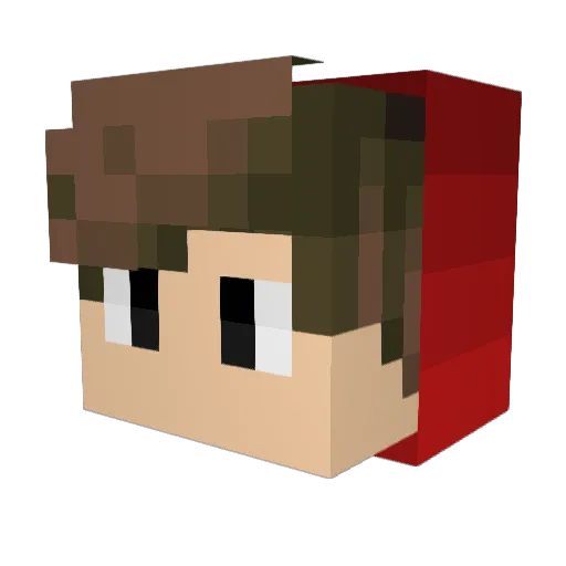 Ninjasheepapex Minecraft avatar head, 3D render