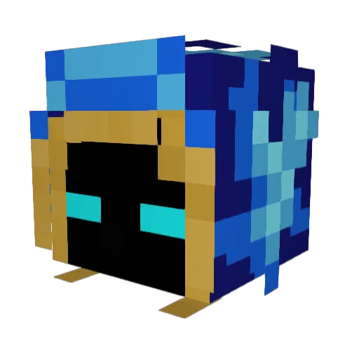 Ninjask_ Minecraft avatar head, 3D render
