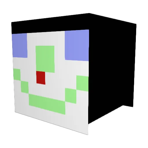 Ninjaskills Minecraft avatar head, 3D render