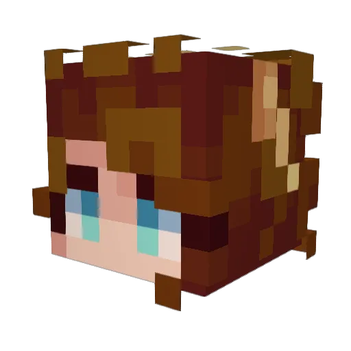 Ninjasydney Minecraft avatar head, 3D render