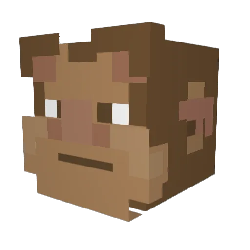 Ninjawar2010 Minecraft avatar head, 3D render