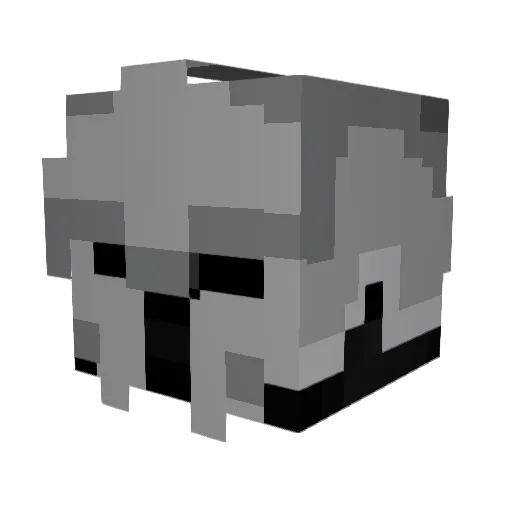 Ninjes Minecraft avatar head, 3D render