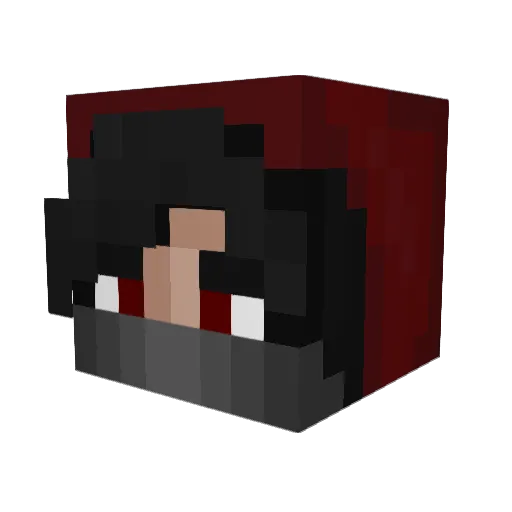 Ninjin1013 Minecraft avatar head, 3D render