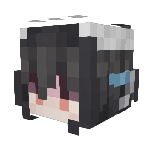 Ninkatiel Minecraft avatar head, 3D render