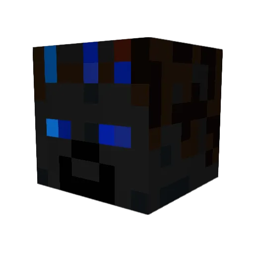 Nino008007 Minecraft avatar head, 3D render