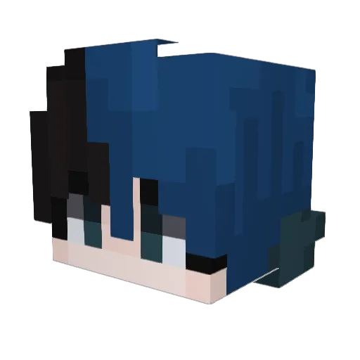 Nino808 Minecraft avatar head, 3D render