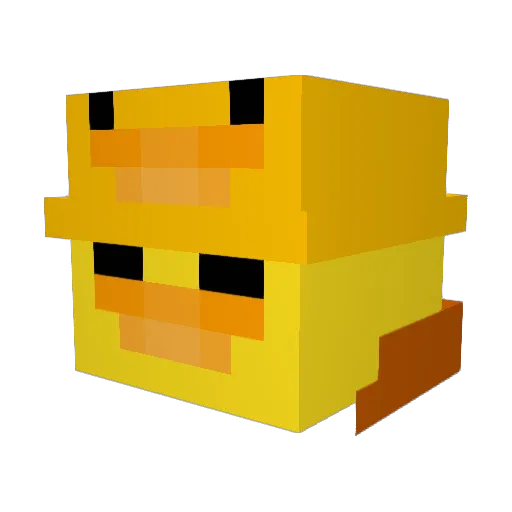 NinoGui Minecraft avatar head, 3D render