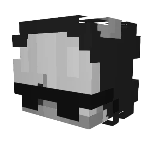 Nino_Z4 Minecraft avatar head, 3D render