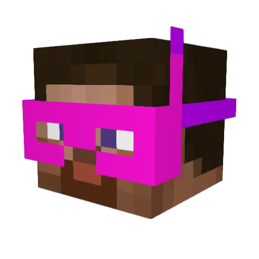 Ninox16410 Minecraft avatar head, 3D render
