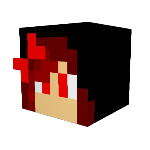 Ninsoslaas Minecraft avatar head, 3D render