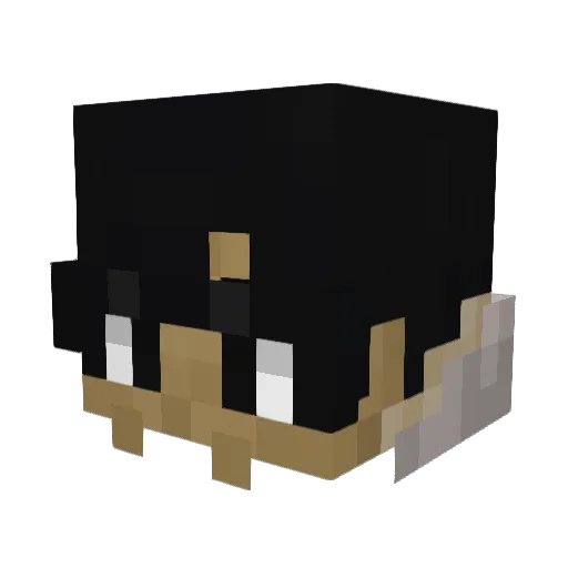 NintenGoad Minecraft avatar head, 3D render