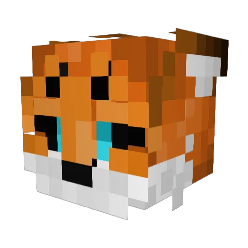 Nintenbro Minecraft avatar head, 3D render