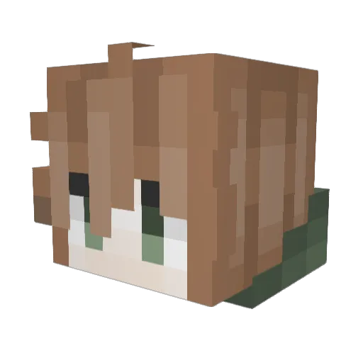 Nintendo64DD Minecraft avatar head, 3D render
