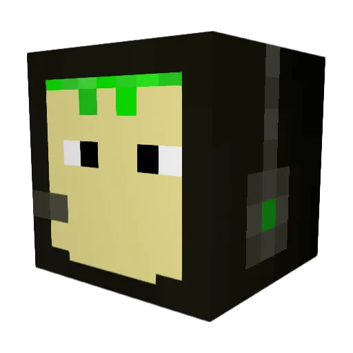 Nintendokiddy8 Minecraft avatar head, 3D render