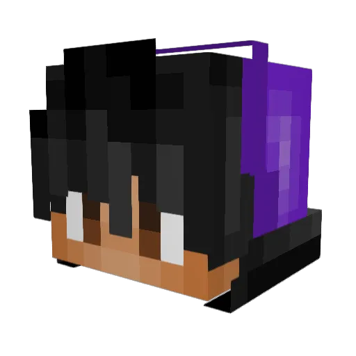 NinthLynx Minecraft avatar head, 3D render