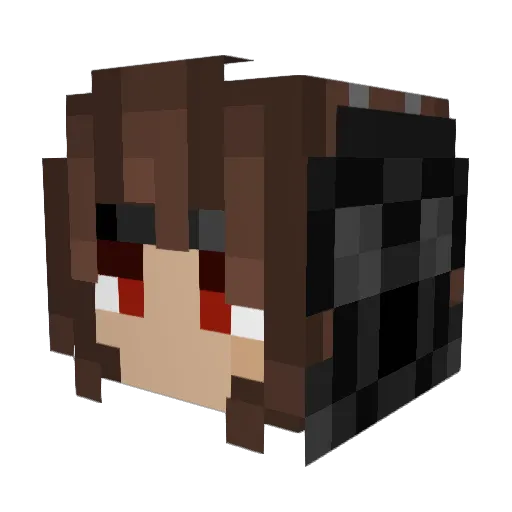 NinthePai Minecraft avatar head, 3D render