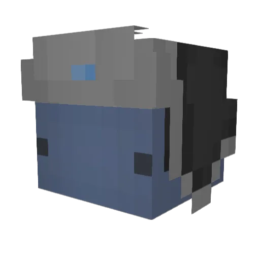 Ninton78 Minecraft avatar head, 3D render