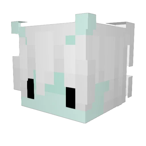Nintt Minecraft avatar head, 3D render